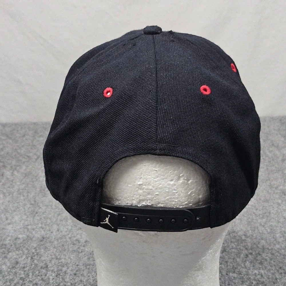 Air Jordan Snapback‎ Hat Black Red Jumpman Wool Flat Brim Cap Streetwear Sports